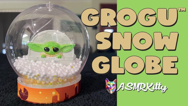 ASMR-Making-a-Cute-Grogu-Snow-Globe-Ornament-for-Christmas-Art-amp-Craft-No-Talking