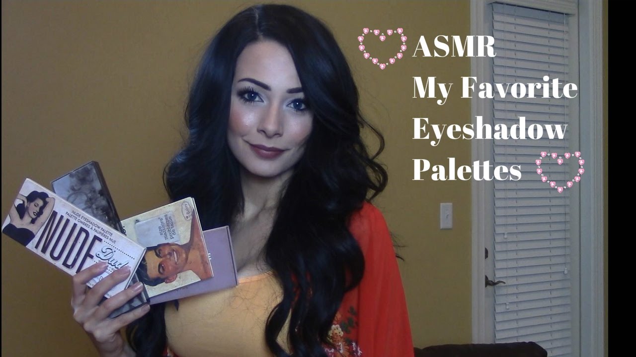 ASMR-My-Favorite-Eyeshadow-Palettes-Swatches-Soft-Spoken-Some-Nail-Tapping