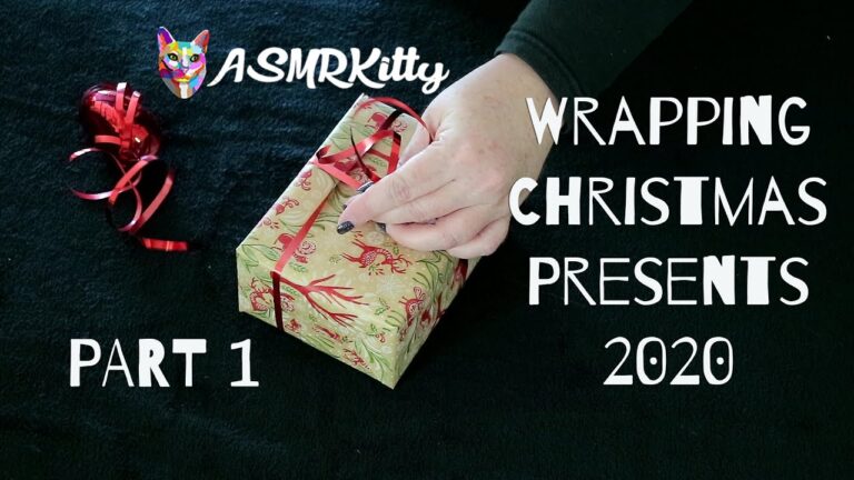 Wrapping-Christmas-Presents-2020-ASMR-Part-One-no-talking